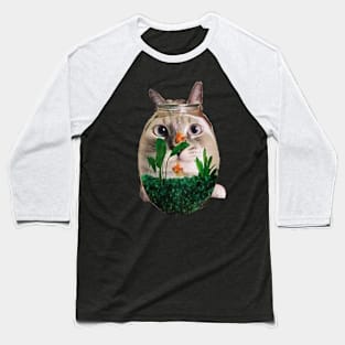 Cat bowl Baseball T-Shirt